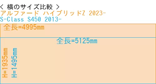 #アルファード ハイブリッドZ 2023- + S-Class S450 2013-